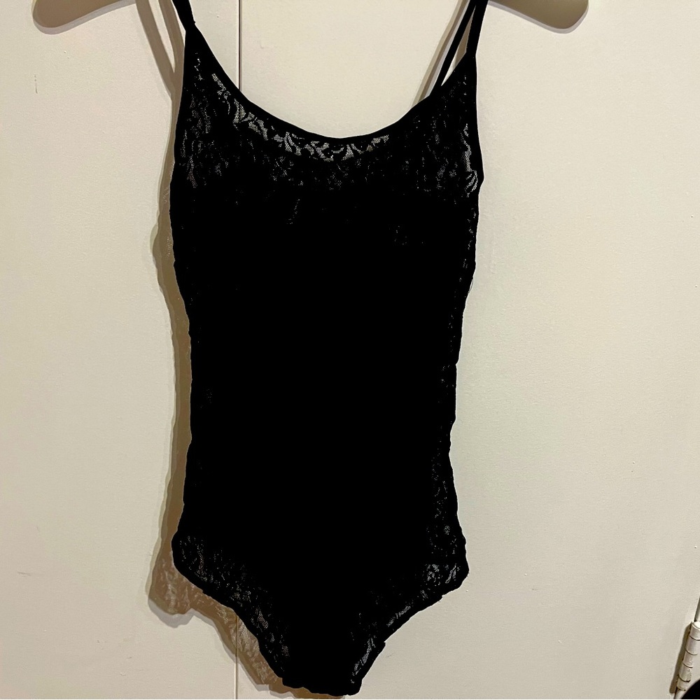 Black lace bodysuit